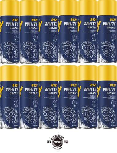 MANNOL White Grease (weißes Sprühfett) 450ml Dose +++12er Karton+++